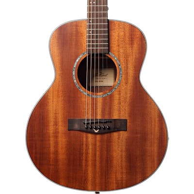 EastCoast M1SM Travel Acoustic Guitar with Solid Mahogany Top in Natural